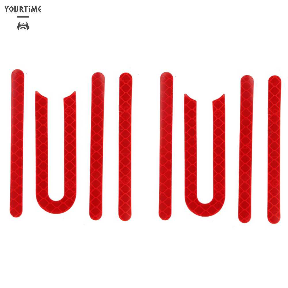 Bộ 2 Miếng Dán Phản Quang Cảnh Báo Bằng PVC Màu Đỏ Cho Xe Điện M365