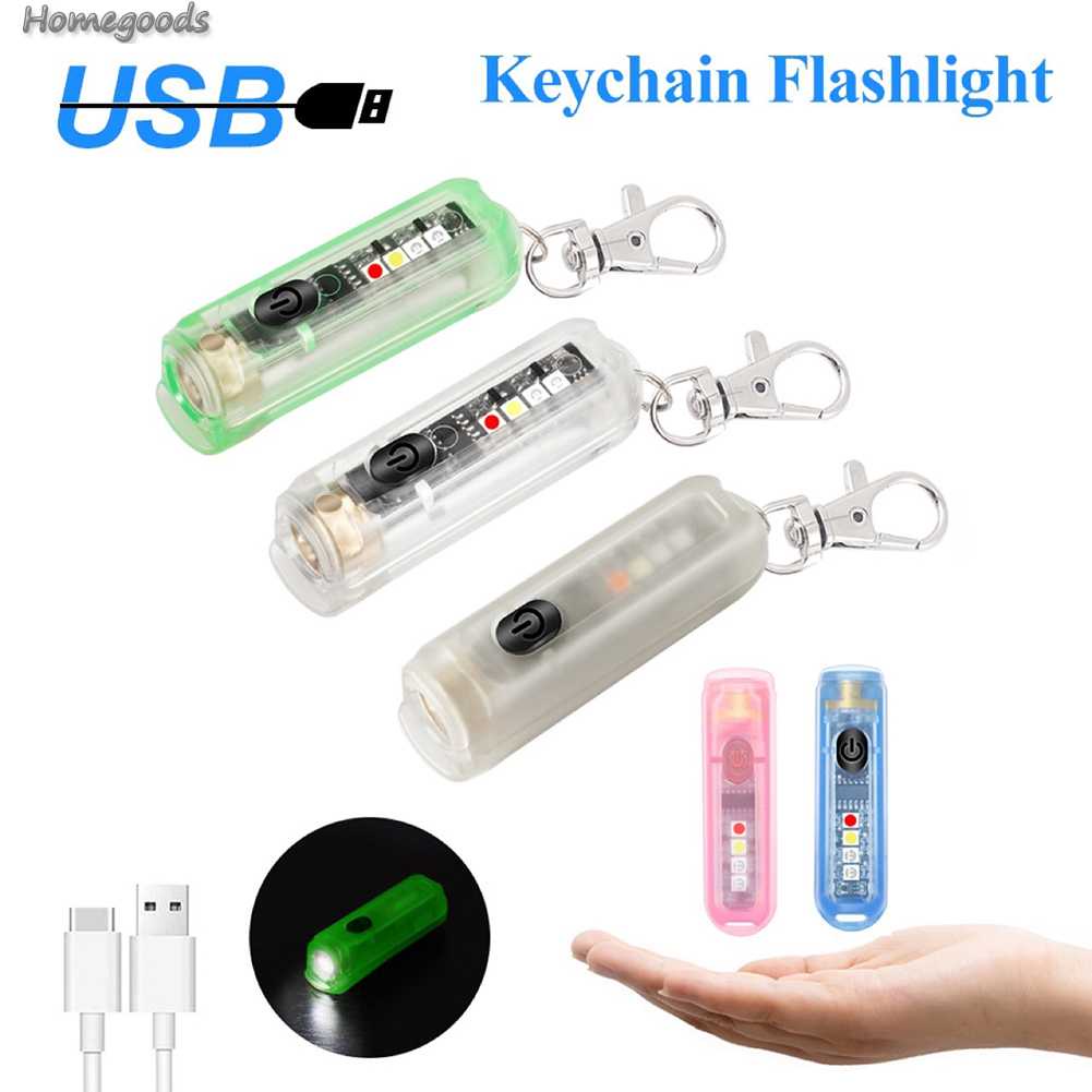 Đèn Pin LED Mini EDC Di Động Kèm Móc Khóa Đa Ứng Dụng