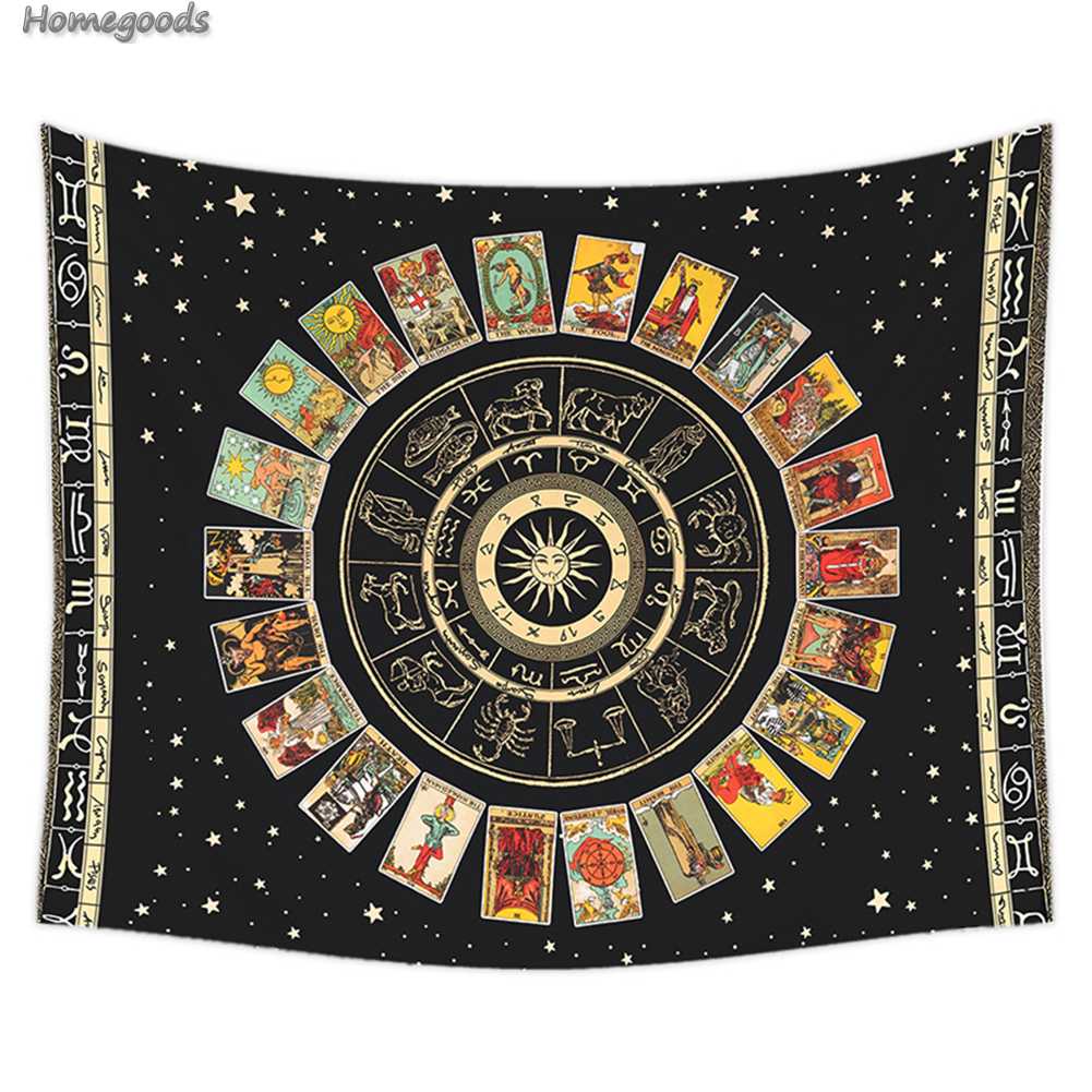 Thảm Treo Tường Trang Trí Họa Tiết Mandala 95x73cm