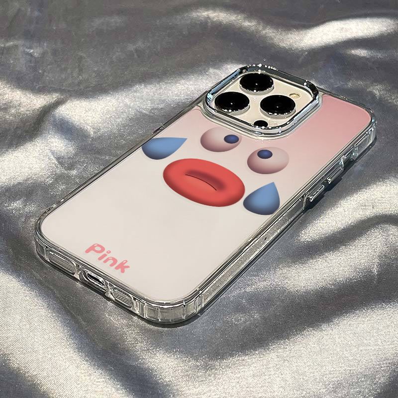 ✅Ốp Điện Thoại Túi Khí Mềm Chống Sốc Màu Trắng Hồng Cho Iphone 8 14pro 11 137 12 0Bt