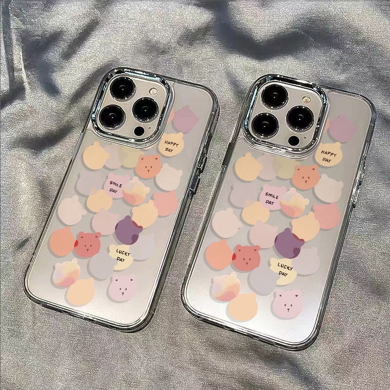✅Ốp Điện Thoại Mềm Chống Sốc In Hình Đầu Gấu Cho Iphone 14pro 11 12138 / max 7 Lbj 14pro