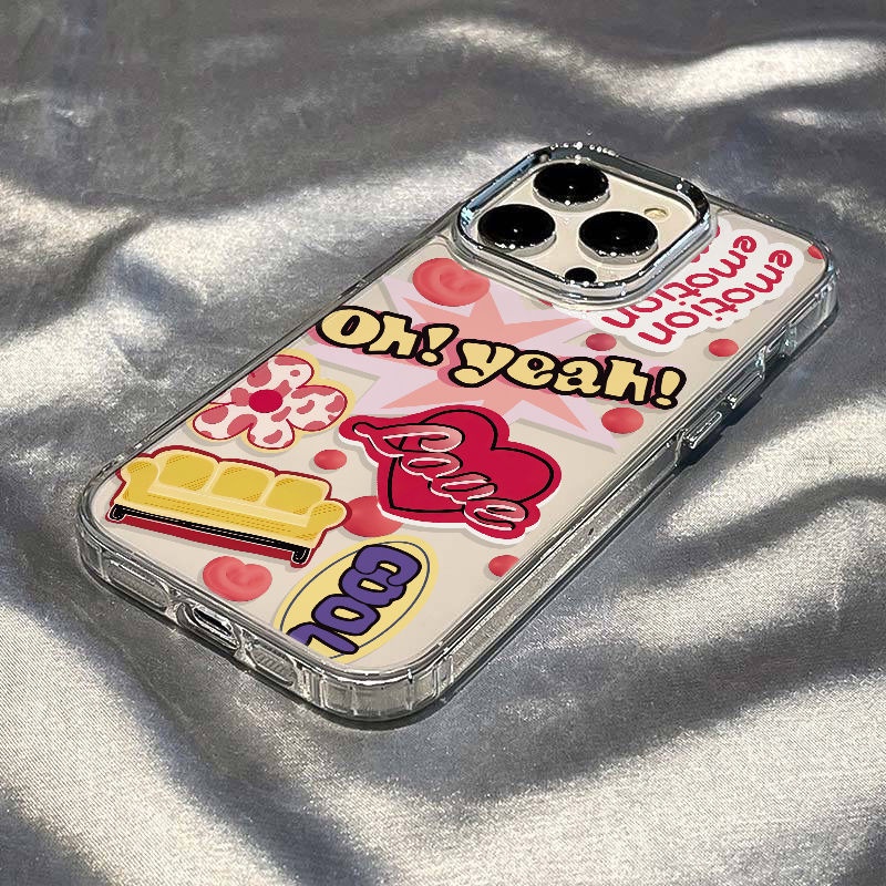 ✅Ốp Điện Thoại Mềm Chống Sốc Họa Tiết Trái Tim Cho Iphone 11 12 14Pro 78 13 3