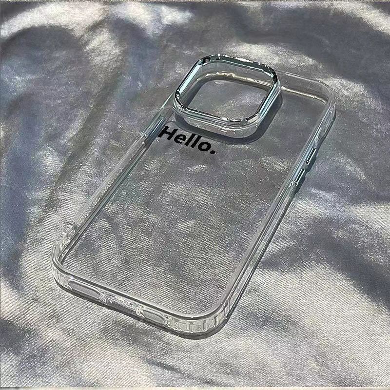 ✅Ốp Điện Thoại Mềm Chống Sốc Màu Trắng Họa Tiết HELL14promax iPhone12117 8 plus / 13