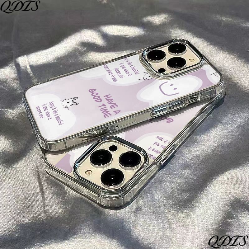 ✅Ốp Điện Thoại Dẻo Họa Tiết Chú Thỏ Tím Dễ Thương Chống Sốc Cho iPhone12 RA2S 8 11maxplus 14Pro13In 7