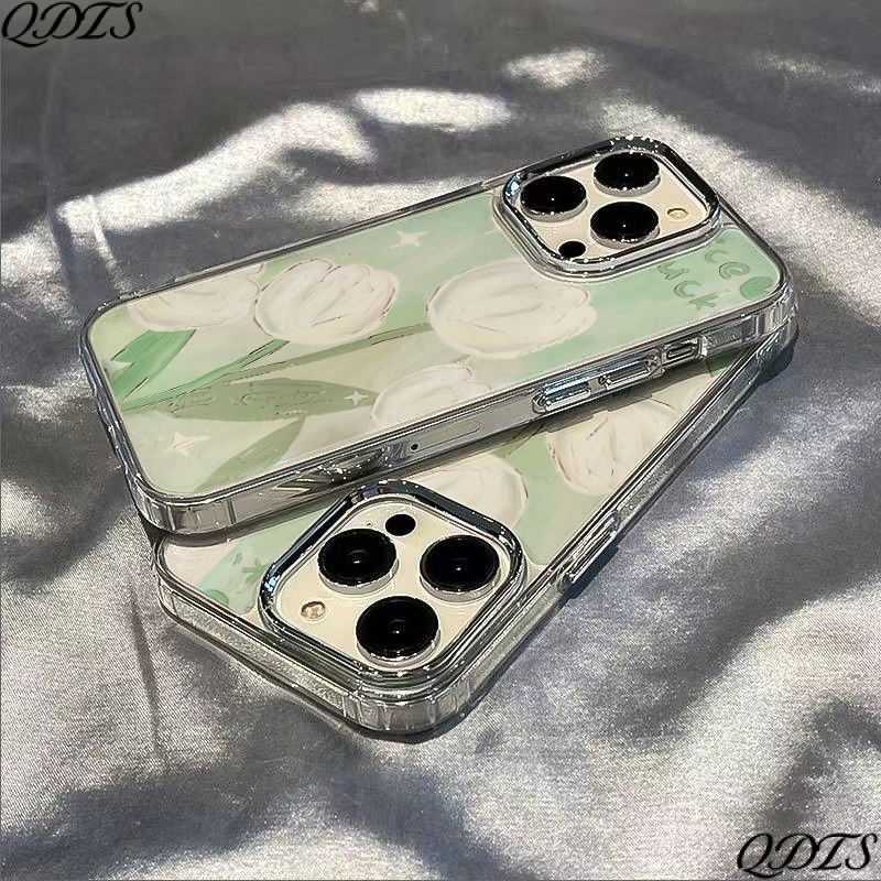 ✅Ốp Điện Thoại Mềm Hình Hoa Tulip Chống Sốc Cho Iphone 8 / 11 14Pro13Plus 127 max DB68