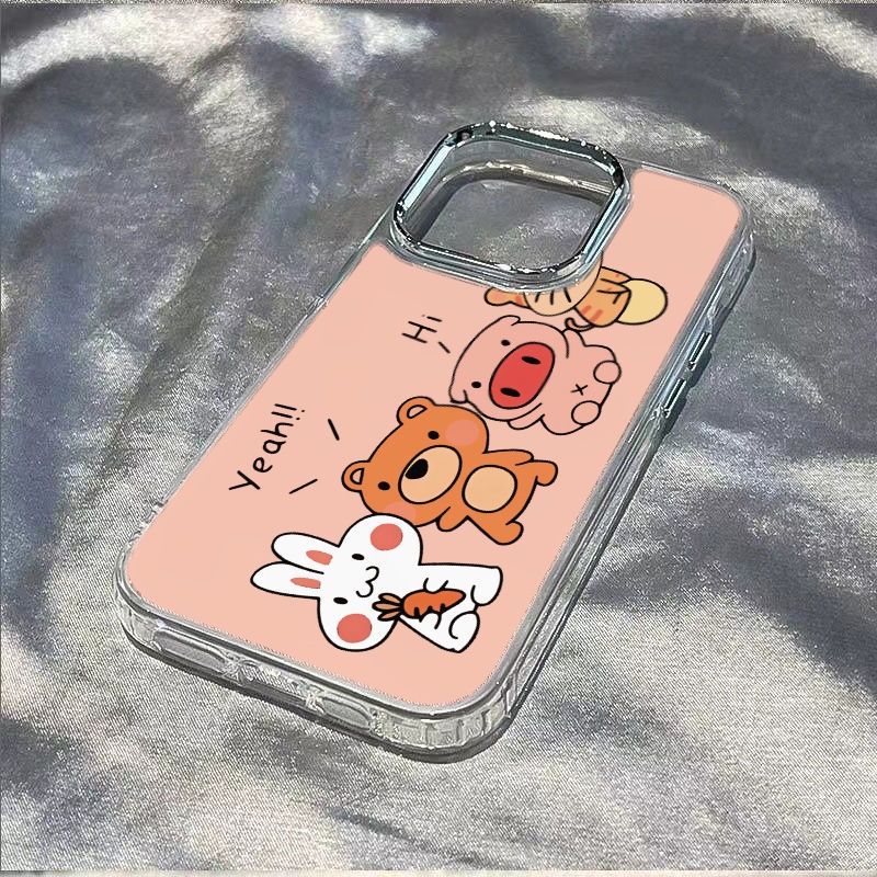 ✅Ốp Điện Thoại Mềm Chống Sốc In Hình Động Vật Đơn Giản Cho Iphone 13 814pro 7iPhone1211 / maxplus