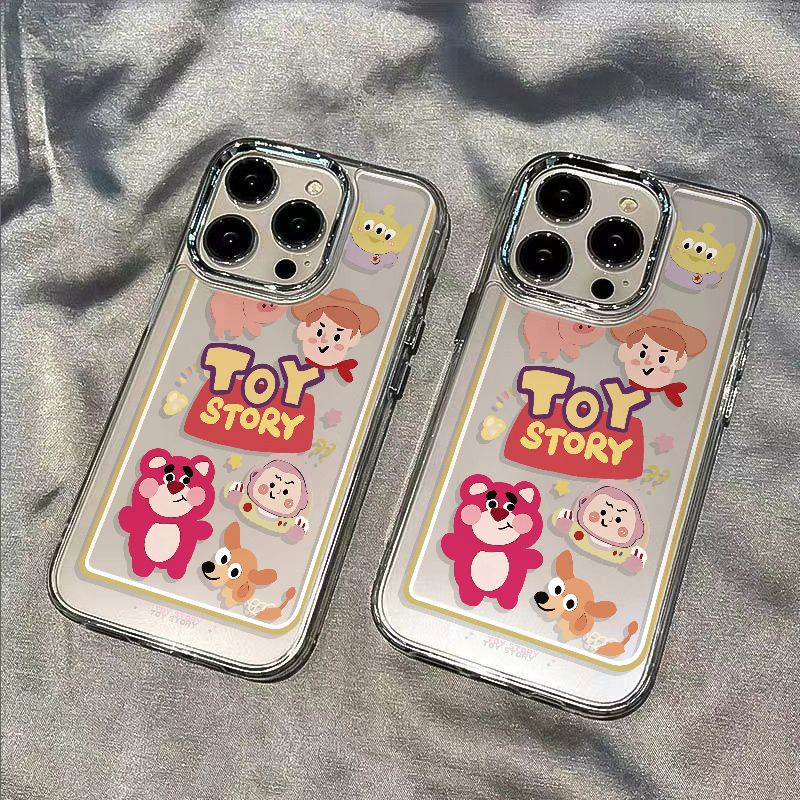 ✅Ốp Điện Thoại Mềm Chống Sốc In Hình Gấu Và Dâu Tây Cho Iphone 12 14proins 7813 HLHG