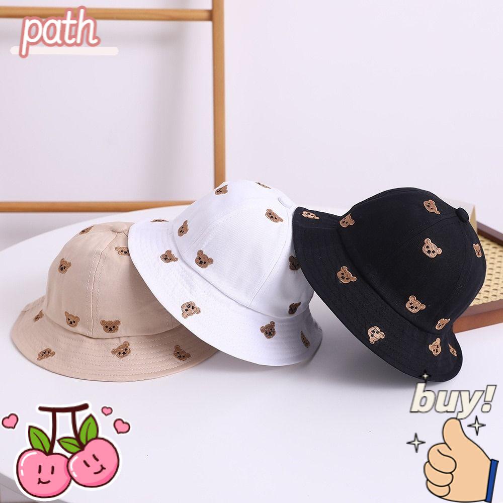 Mũ Bucket Thêu Họa Tiết Dễ Thương Thời Trang Mùa Hè Cho Bé