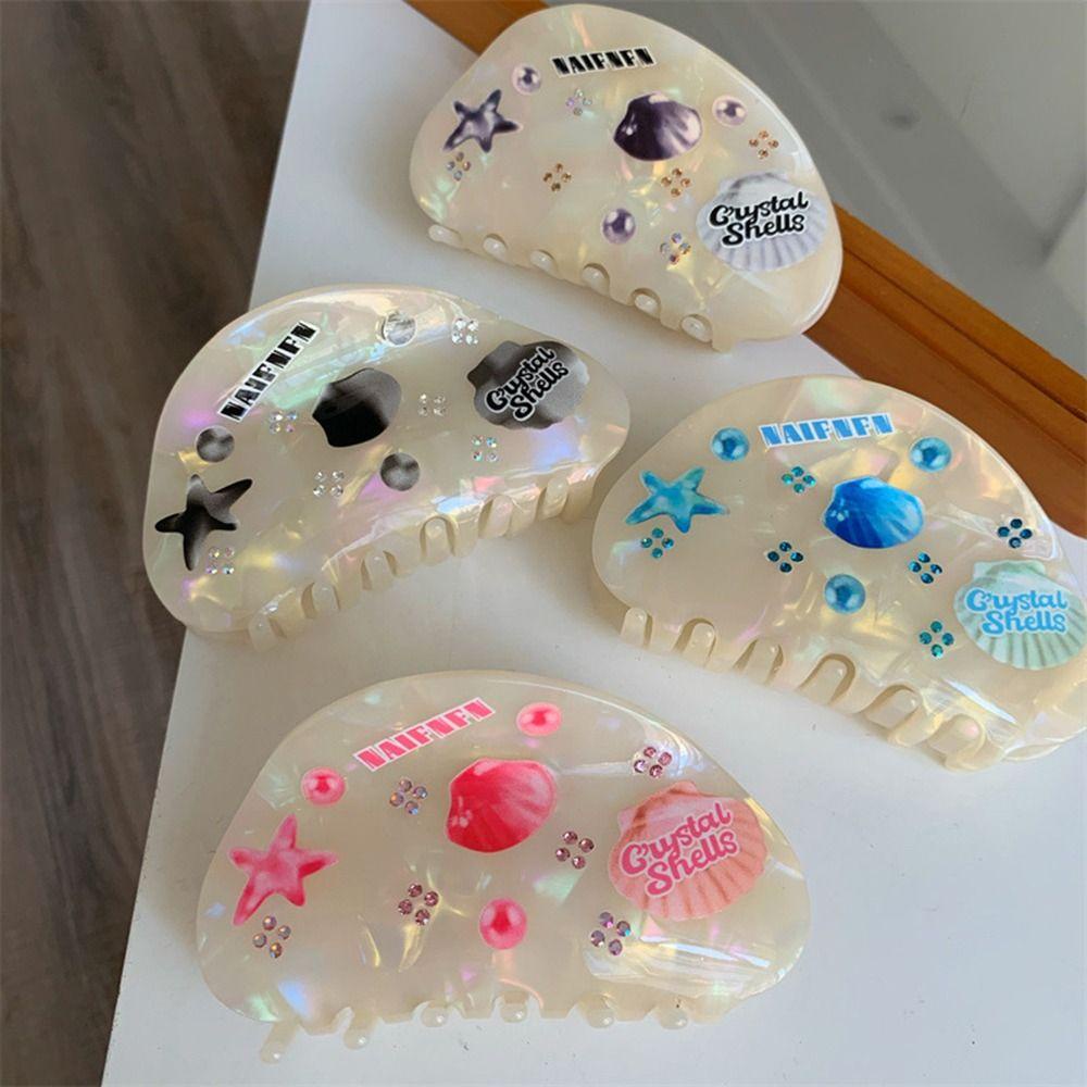 Kẹp Tóc Móng Vuốt Hình Sao Biển / Cá Mập Dễ Thương Phong Cách Hàn Quốc Thời Trang Cho Nữ