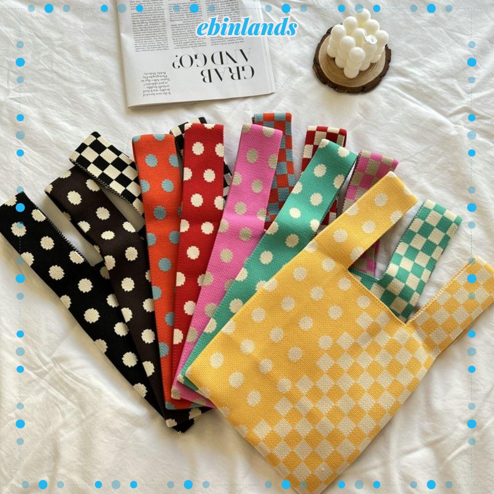 Ebinlands Túi Mua Sắm Mini Đeo Tay Thắt Nút Thiết Kế Cổ Điển Cho Nữ