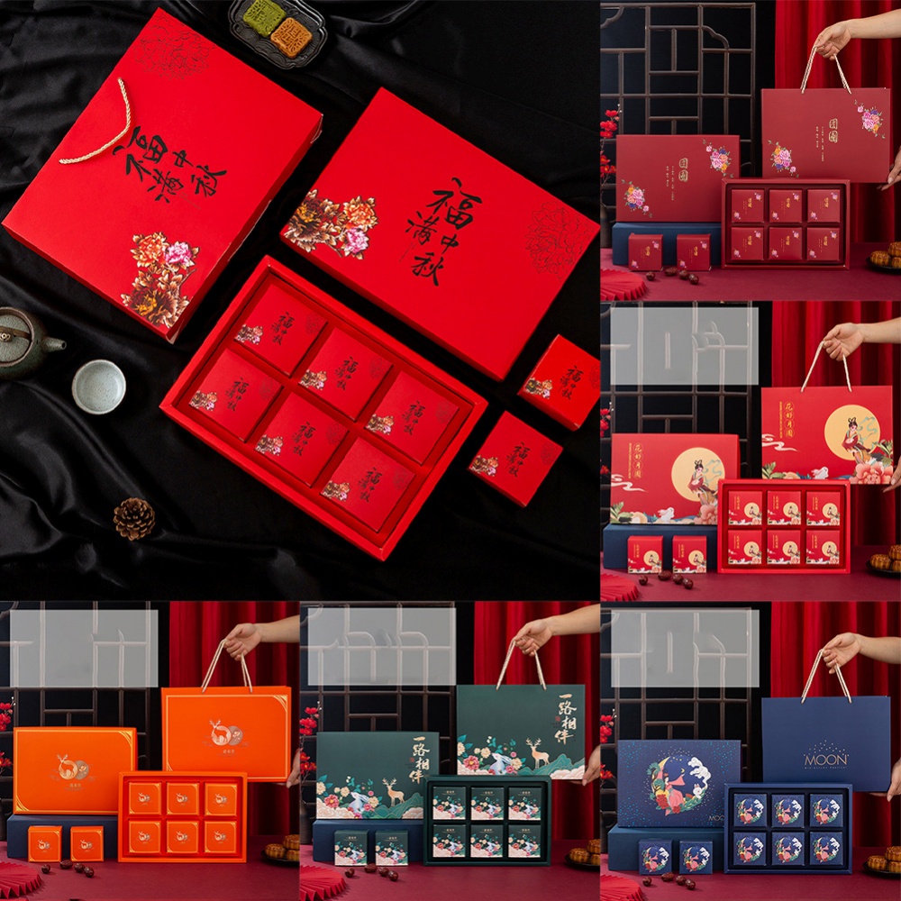 Hộp Quà Tặng Giấy / cardboard Thiết Kế Chắc Bền Chắc Ổn Định Người Trung Thu