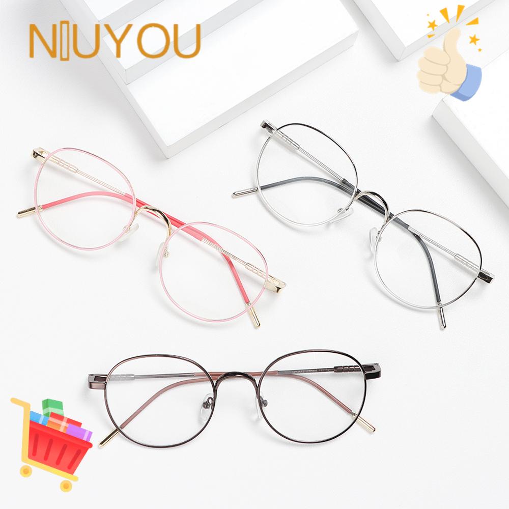 Mắt Kính Gọng Tròn Bằng Kim Loại Siêu Nhẹ Thời Trang