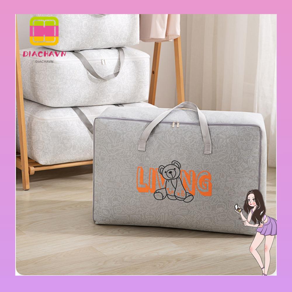 Túi Đựng Chăn Mền Chống Bụi Hình Gấu Hoạt Hình