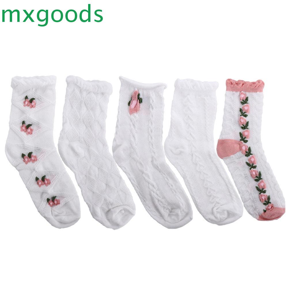 Đôi Vớ Co Giãn Họa Tiết Hoa Dễ Thương Bắt Mắt Cho Nữ