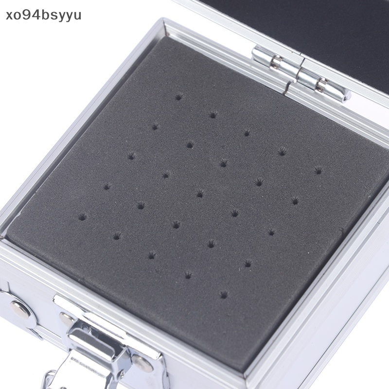 Hộp Đựng Đầu Mài Móng Tay Bằng Nhôm 25 Ngăn Xo94Bsyu