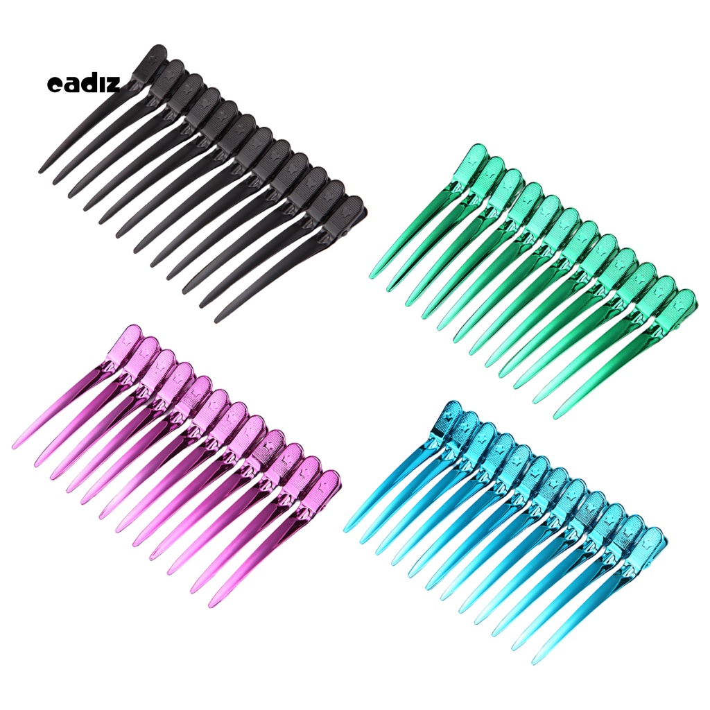 Hộp 12 Kẹp Mỏ Vịt Mạ Điện Dùng Tạo Kiểu Tóc Đa Năng DIY