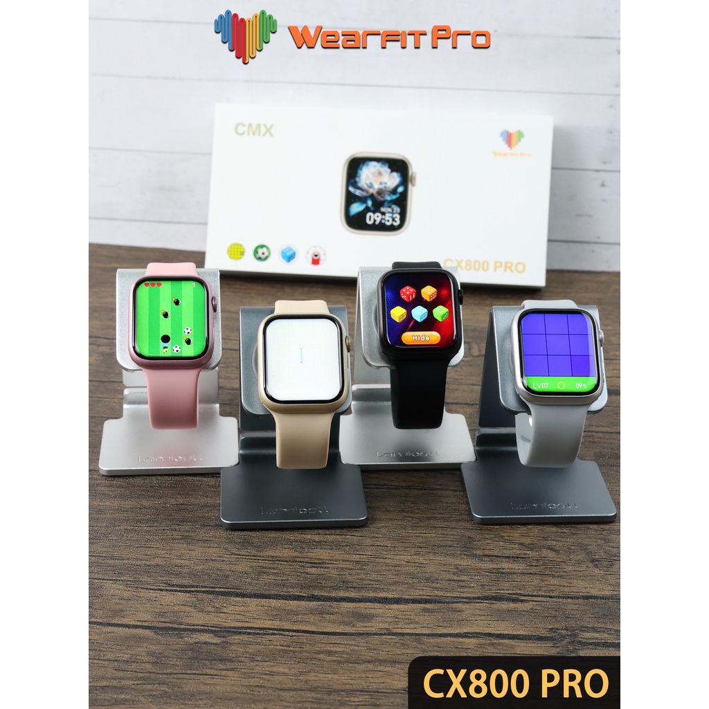 Đồng Hồ Thông Minh CX800 Pro 2023 Chống Nước Kết Nối Bluetooth NFC Tích Hợp Sạc Không Dây