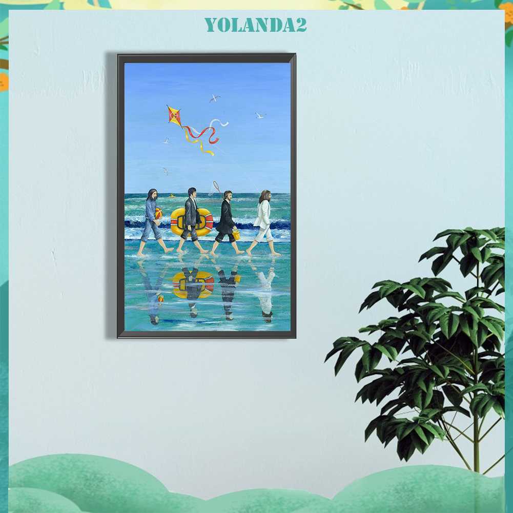 Tranh Đính Đá Kim Cương Toàn Bộ 5D DIY Hình Vẽ Con Đường Abbey