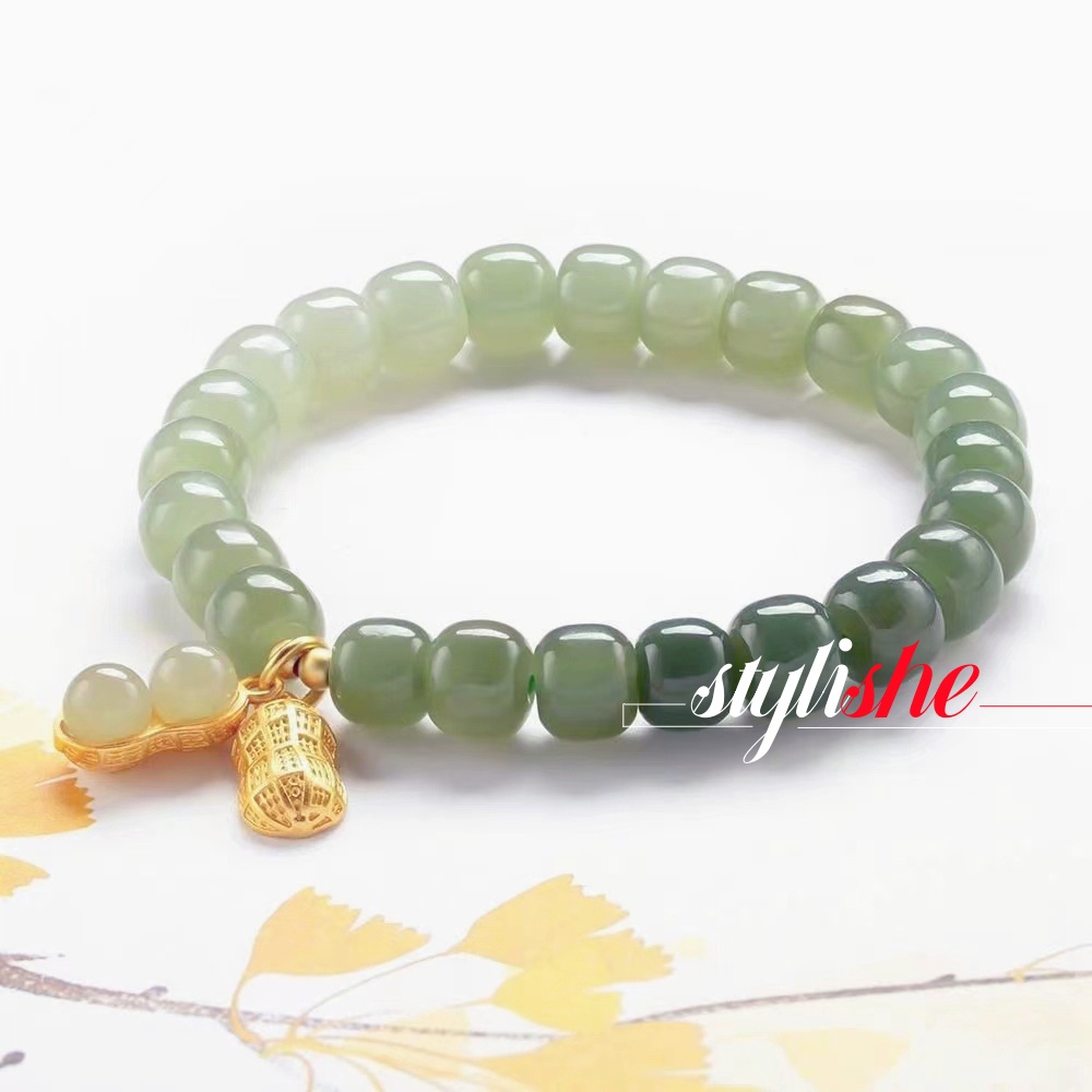 Vòng Tay Vàng 18k May Mắn Màu Gradient Thời Trang