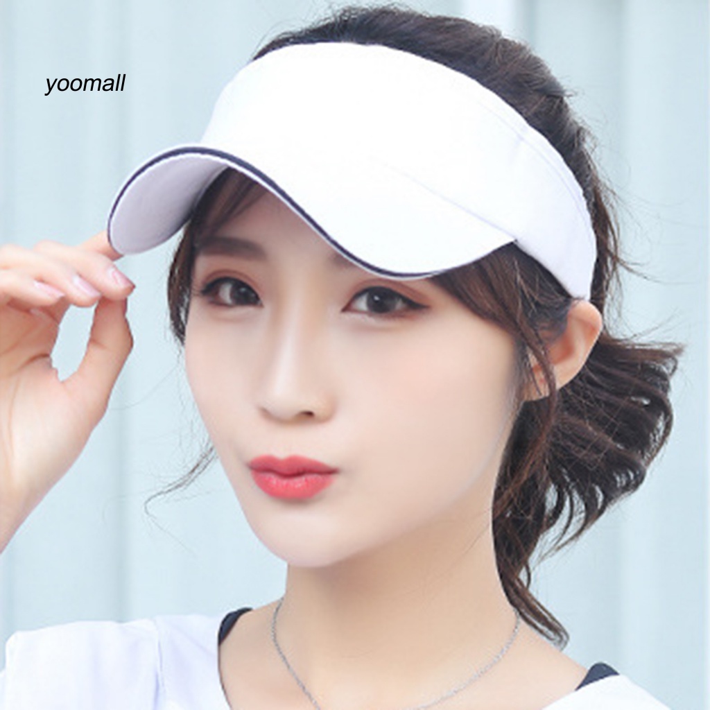 Mũ Lưỡi Trai Hở Chóp Màu Trơn Có Thể Điều Chỉnh Kích Thước Thời Trang Unisex