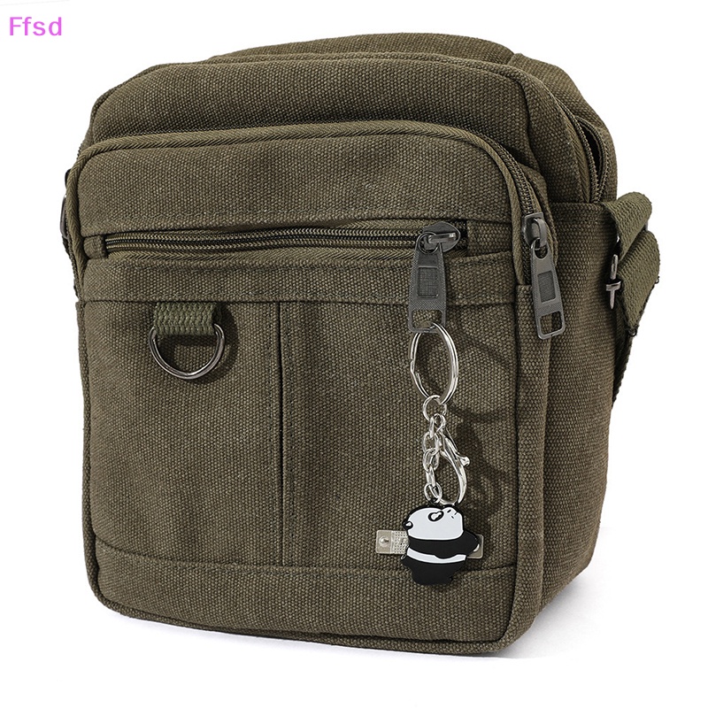 Móc Khóa Gấu Trúc Hoạt Hình Màu Trắng Dễ Thương