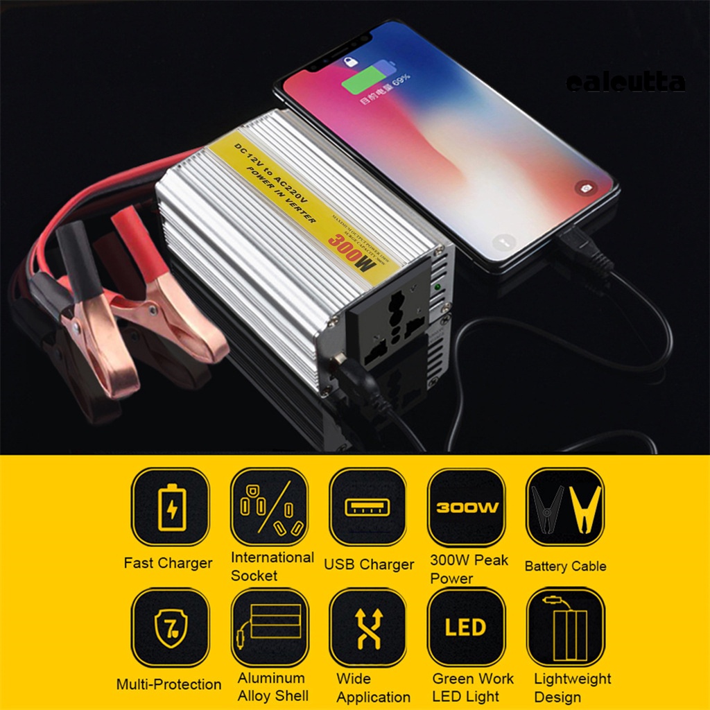 Bộ Chuyển Đổi Nguồn Điện 300W USB DC 12V Chất Lượng Cao