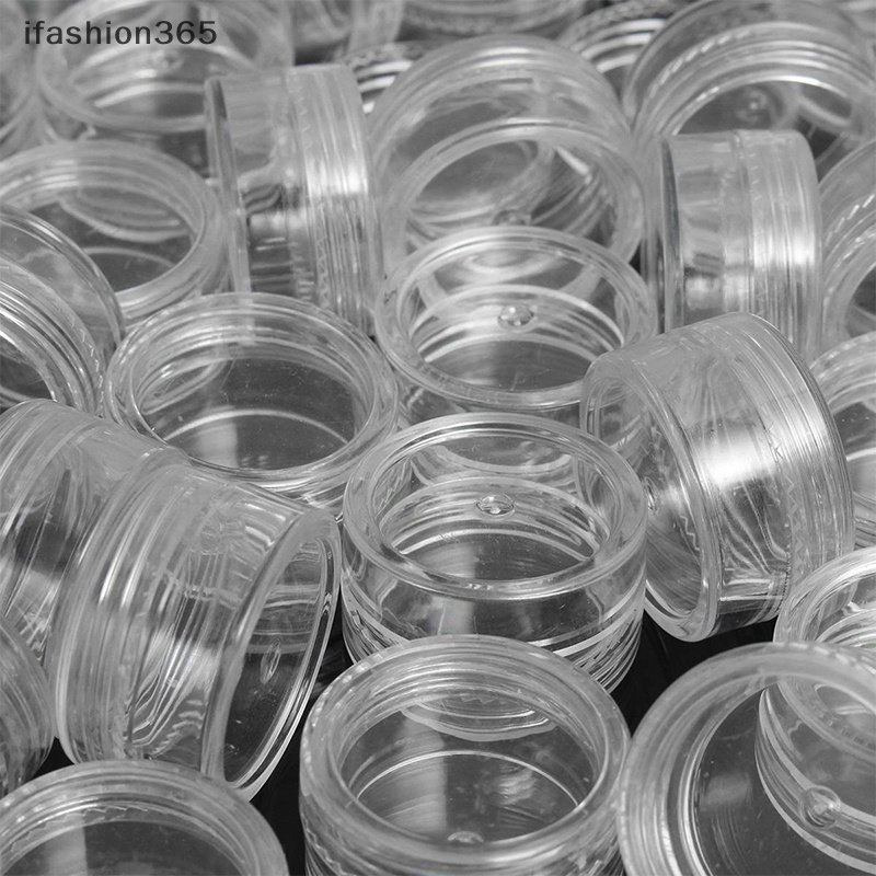 50 Hũ Trong Suốt Mini Đựng Mỹ Phẩm Làm Móng Tiện Dụng ifashion365