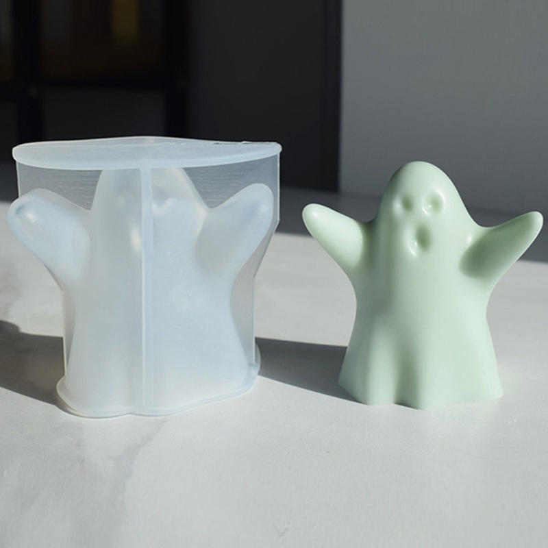 Khuôn Làm Nến Xà Phòng Bằng Silicone Hình Halloween 3D DIY