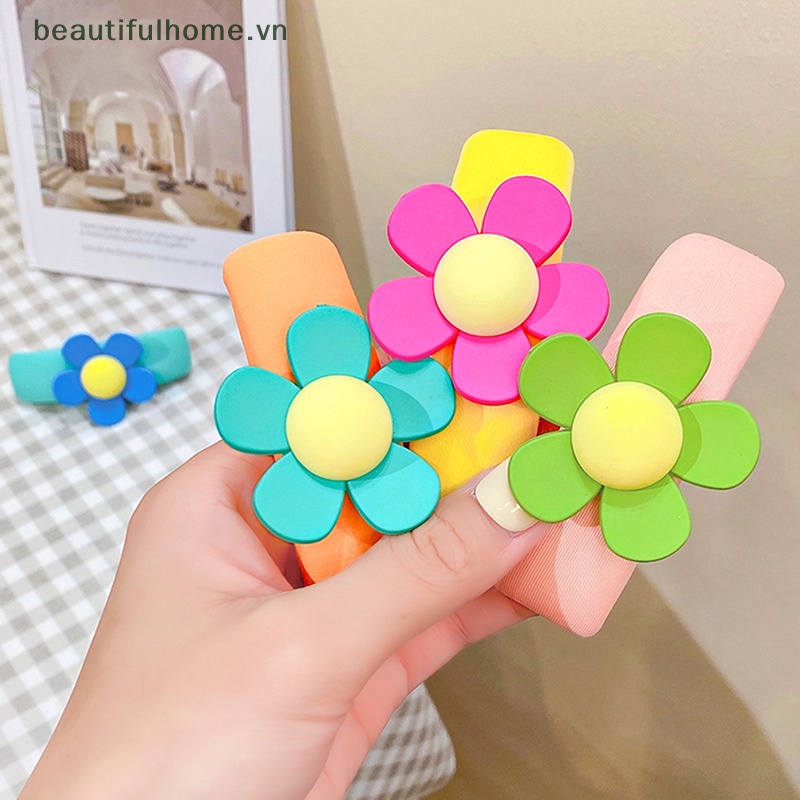 Kẹp Tóc Hình Hoa Nhiều Màu Sắc Ngọt Ngào Cho Nữ