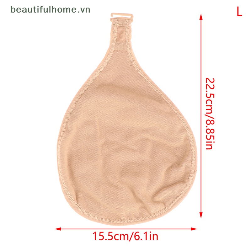 [beautifulhome] Túi Đựng Bảo Vệ Ngực Giả Cotton Hình Giọt Nước Có Móc Bảo Vệ Ngực [beauty]