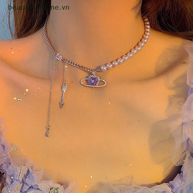 Vòng Cổ Choker Đính Ngọc Trai Nhân Tạo Thời Trang Dành Cho Nữ