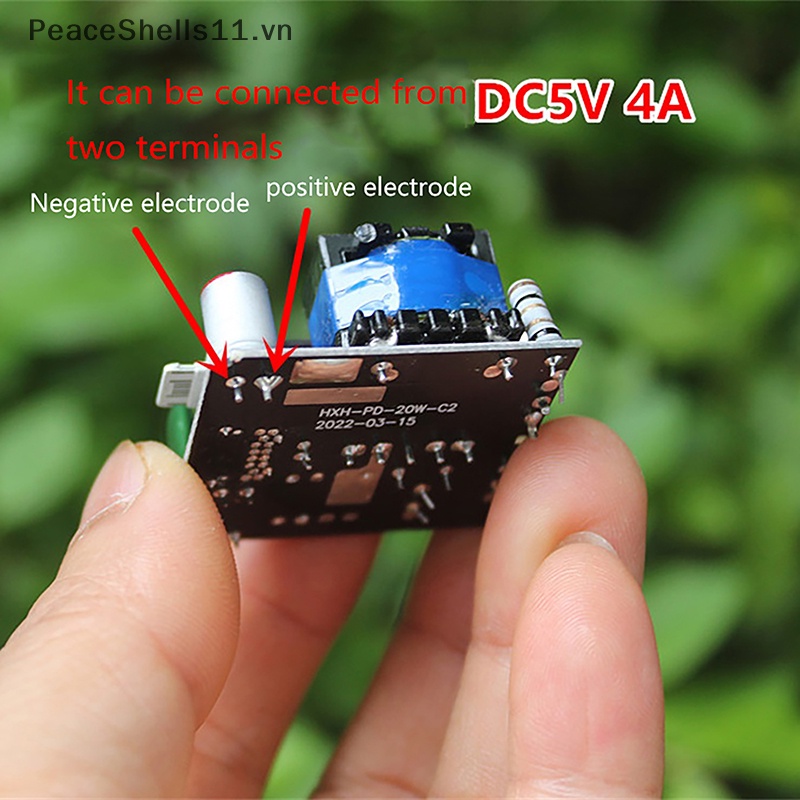 Bảng Mạch Nguồn Sạc Nhanh 5V 4A 20W Đầu Ra Loại c