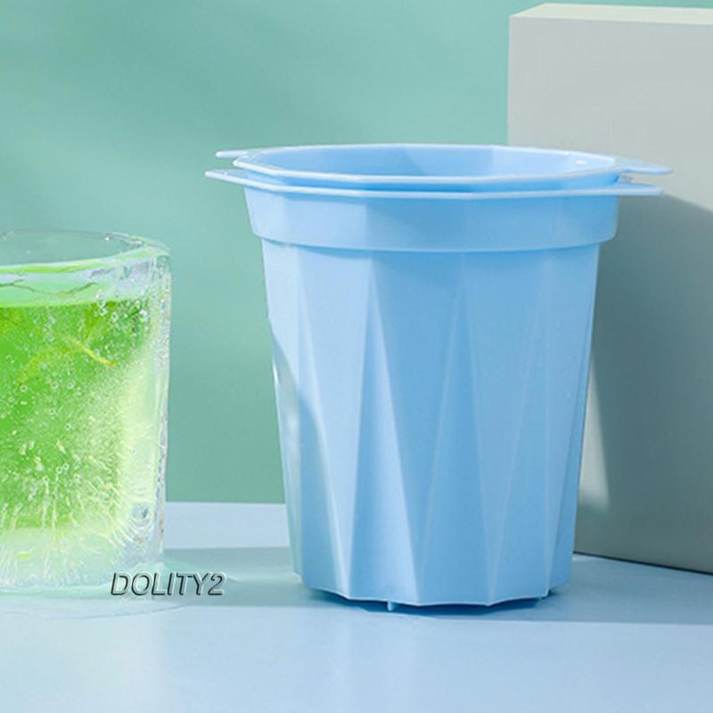 Khay Silicone Làm Đá Viên Hình Trụ 2 Ngăn Tiện Dụng Mang Theo Du Lịch Cắm Trại