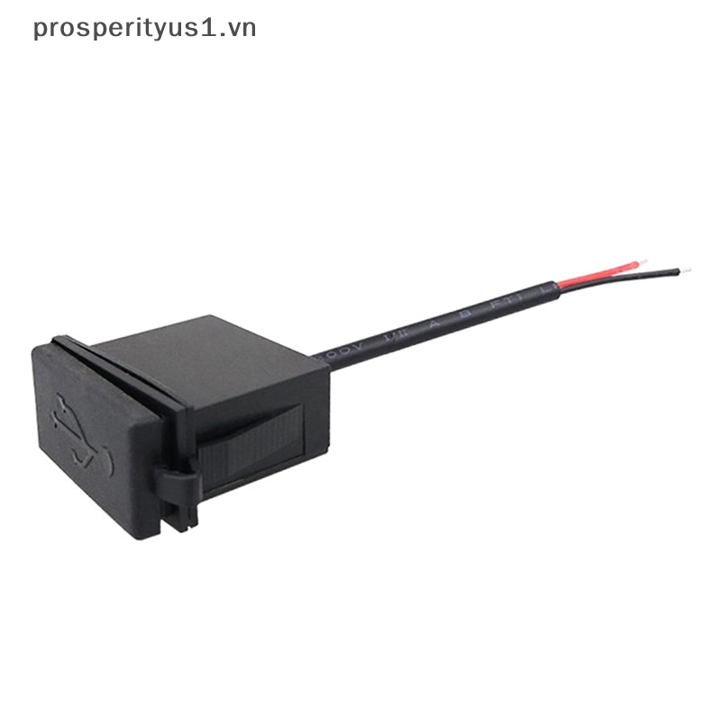 Ổ Cắm Sạc Một Cổng USB 5V 2.4A 12V / 24V prosperityus1 Chuyên Dụng Cho Xe Hơi / Xe Máy