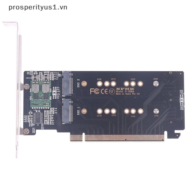 1 CARD Mở Rộng Chuyển Đổi PCI-E m.2 X16 Sang 4X NVME Pcie PCI-E3.0 GEN3 X16 Sang 4 * NVME