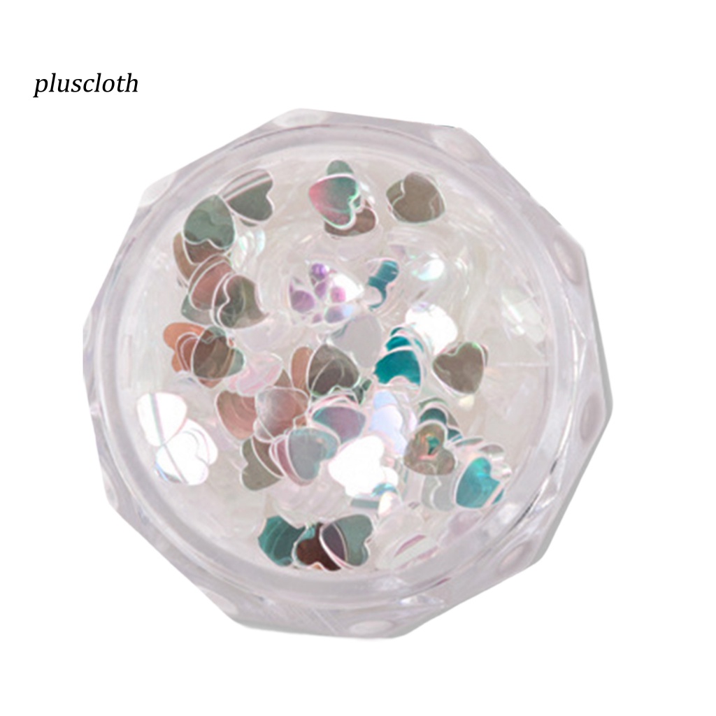 1 Hộp Hạt Kim Sa Hình Bướm Trái Tim Trang Trí Móng Tay Nghệ Thuật Sáng Tạo 6 Kiểu Màu Sắc Sống Động