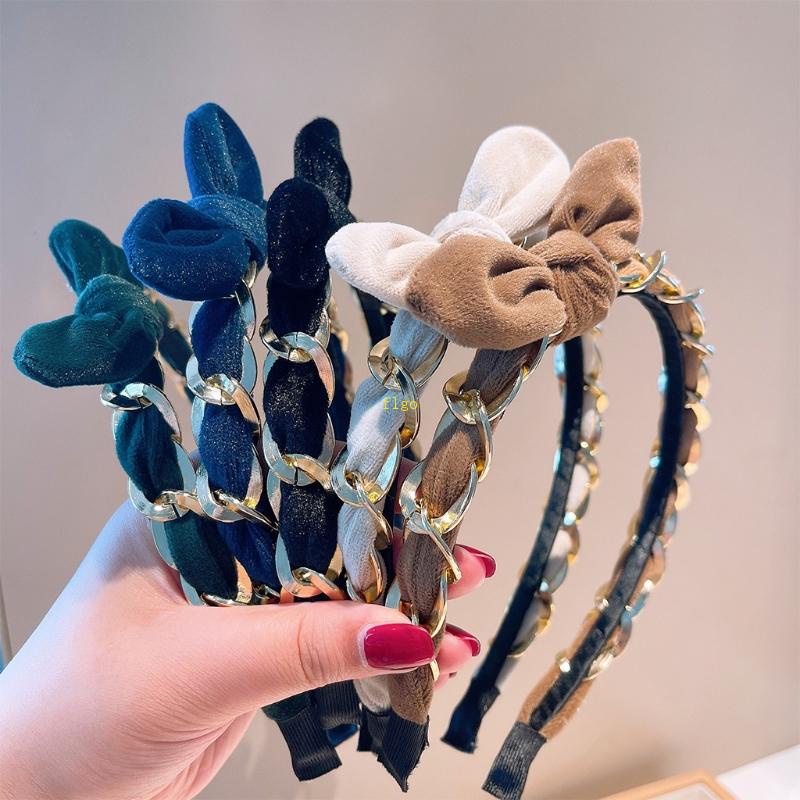 Flgo Băng Đô Thắt Nút Bằng Nhung Thắt Nơ Cổ Điển Thanh Lịch Làm Đạo Cụ Chụp Ảnh Tiệc Tùng Sân Kh