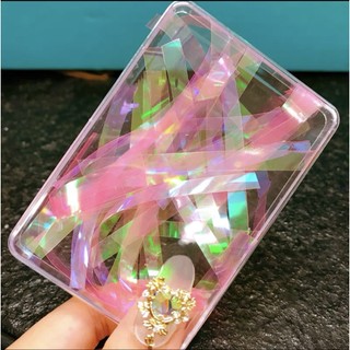 Giấy bóng kiếng ánh trai. giấy thuỷ tinh ẩn gel giấy Cellophane trang trí móng hộp giấy bóng kiếng trang trí nail