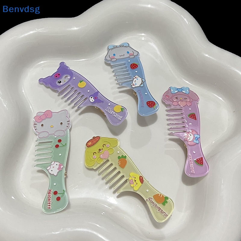 SANRIO Kẹp Tóc Hoạt Hình Kuromi Đáng Yêu Cho Nữ