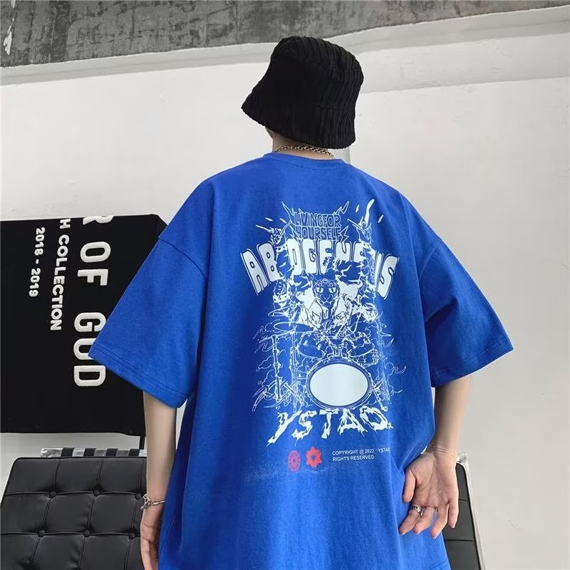 Áo Thun Tay Ngắn Phong Cách Đường Phố Mỹ Thời Trang Mùa Hè Cho Nam