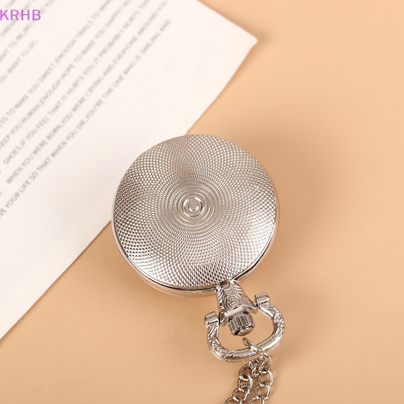 Krhb Genshin Va Chạm Mặt Vòng cổ Đồng Hồ Bỏ Túi Nắp Lật Cá Tính