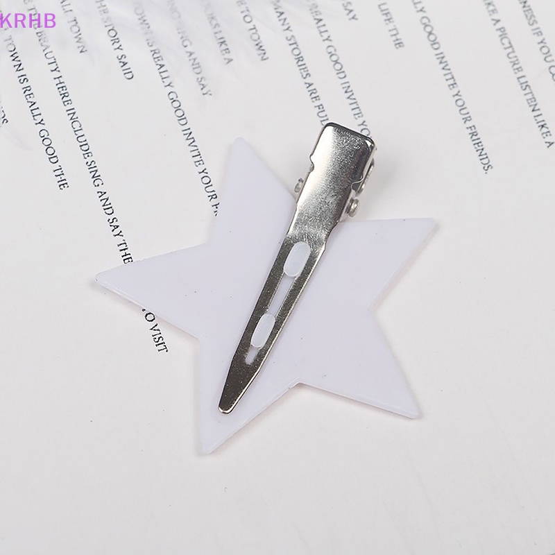 Kẹp Tóc Hình Ngôi Sao Bằng Kim Loại Đơn Giản Ngọt Ngào KRHB Y2k Mới