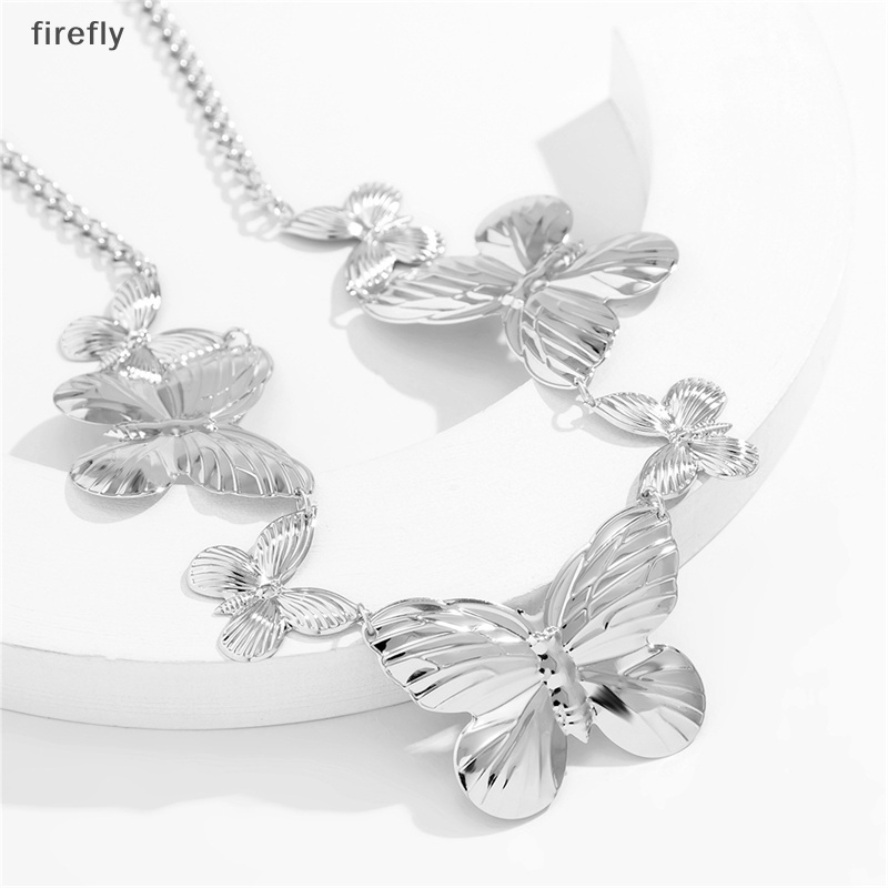 Dây Xích Đeo Thắt Lưng Bằng Kim Loại Hình Bướm Phong Cách Punk Đơn Giản Cho Nữ