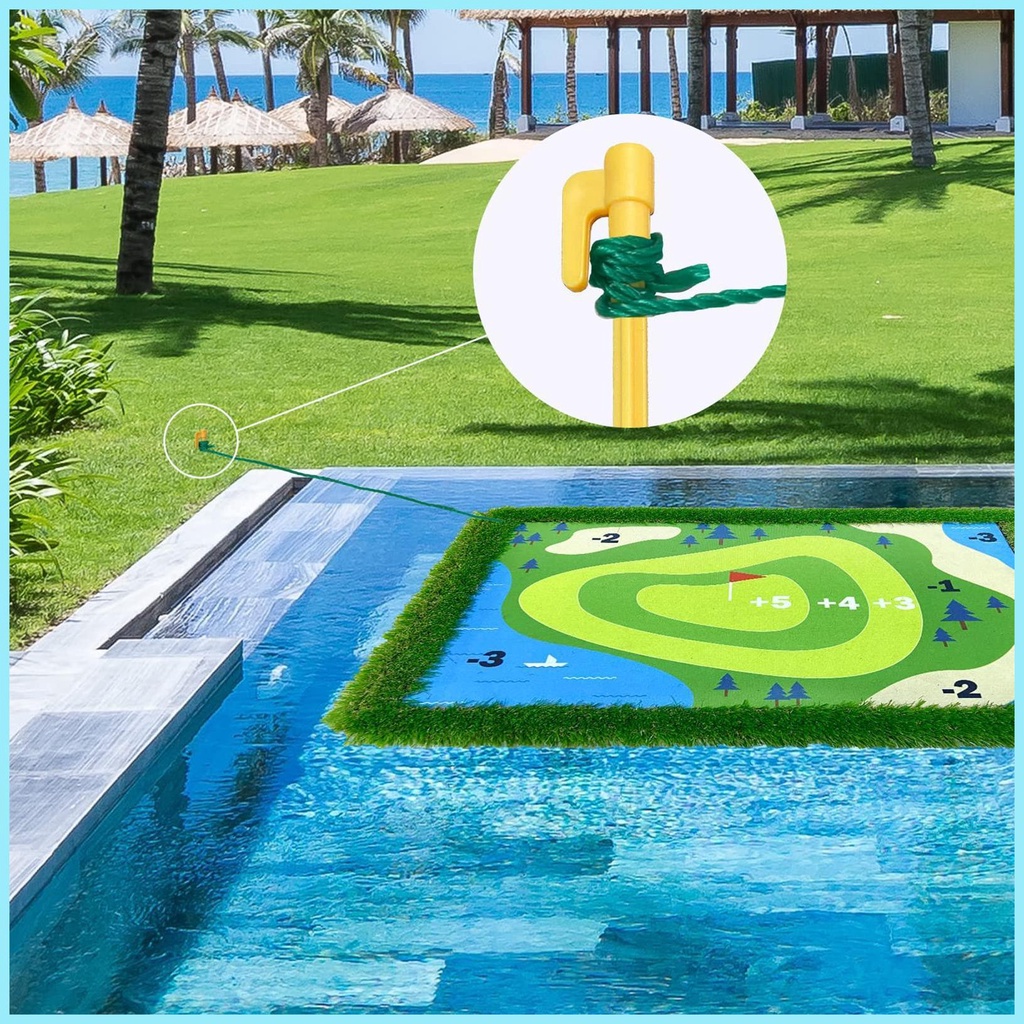 Phao Nổi Màu Xanh Lá Cây Bằng Cao Su Chống Trượt Dùng Tập Đánh Golf