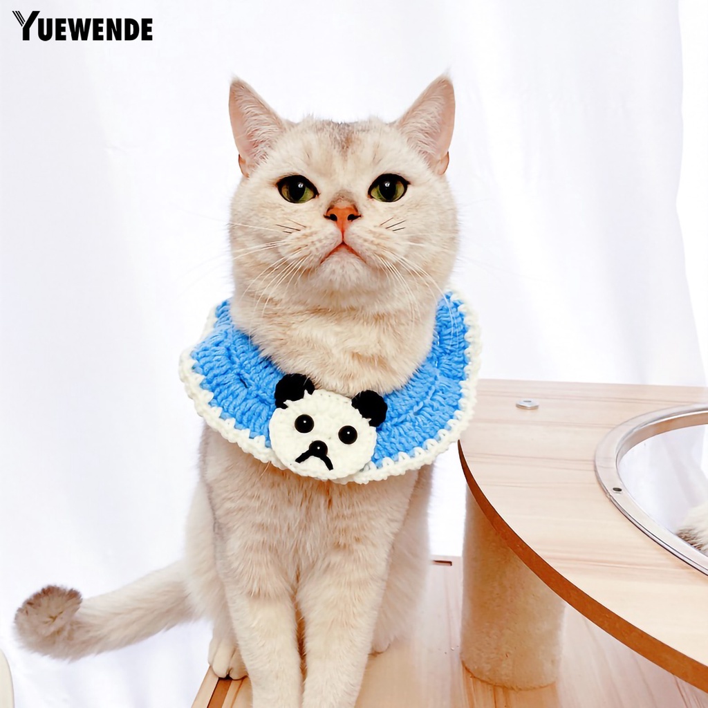 Băng Đô Đan Len Hình Gấu Trúc Dễ Thương Cho Mèo Cưng