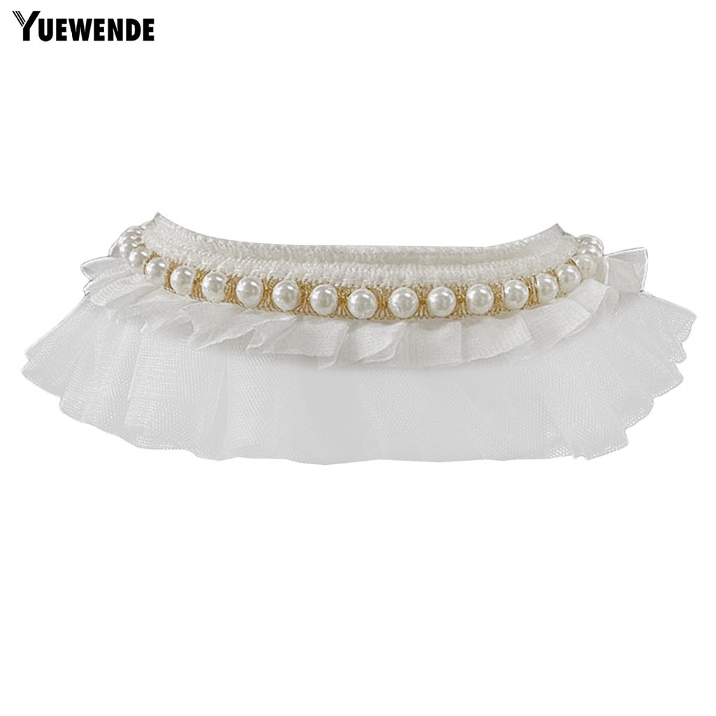 Yq.e Khăn Quàng Cổ Thú Cưng Nhiều Kích Thước Dễ Thương Với Nấm Ren Đen Để Chụp Ảnh Air Tag