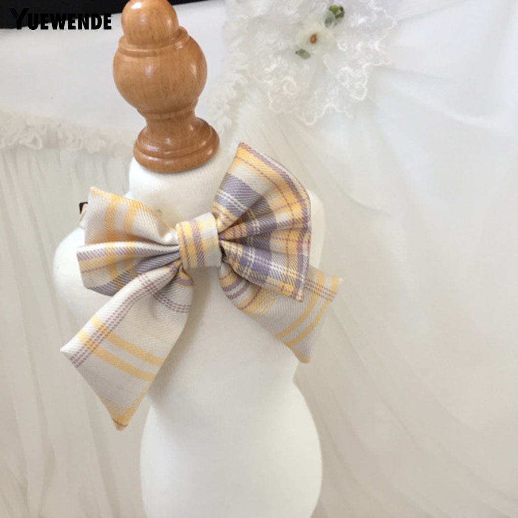 Yq.e Yếm Đeo Cổ In Họa Tiết Hoa Kẻ Sọc Đính Nơ Dễ Thương Cho Thú Cưng