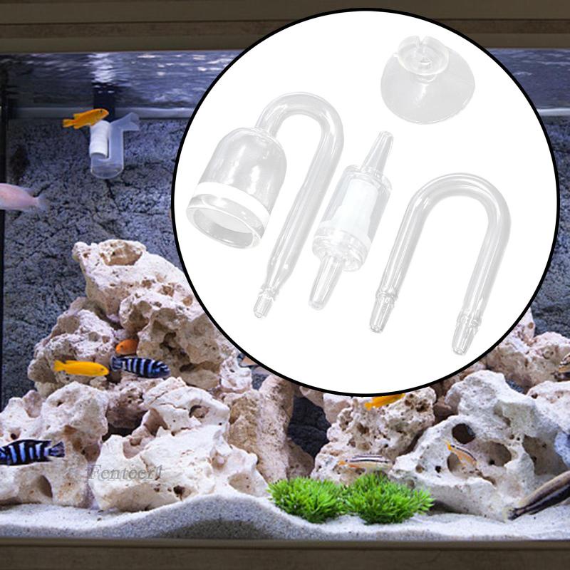 1 [Fenteer1] Bộ 4 Dụng Cụ Khuếch Tán CO2 Cho Bể Cá Nước Ngọt Trong Suốt
