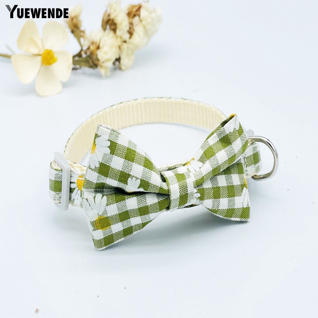 Vòng Cổ Bằng Vải Đính Nơ Chống Thoát Hiểm Cho Thú Cưng
