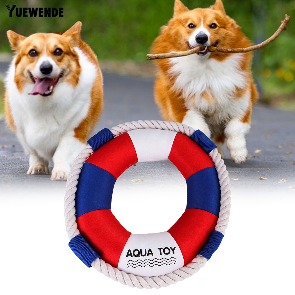 Yq.e Đồ Chơi Vòng Bơi Cotton Chống Cắn Làm Sạch Răng Cỡ Vừa Và Lớn Có Âm Thanh Dành Cho Cún Cưng
